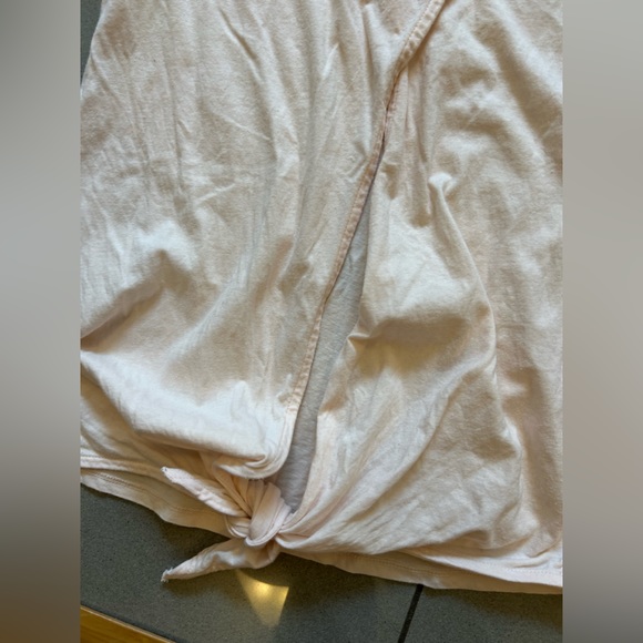 J Crew T-Shirt with Tie and Open Back - Size XXS - Picture 2 of 5